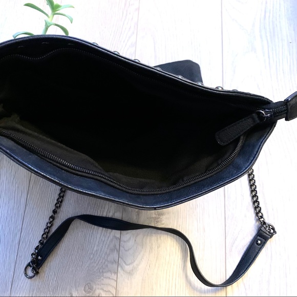 Aldo- Foldover Studded Crossbody/ Clutch - Picture 4 of 8